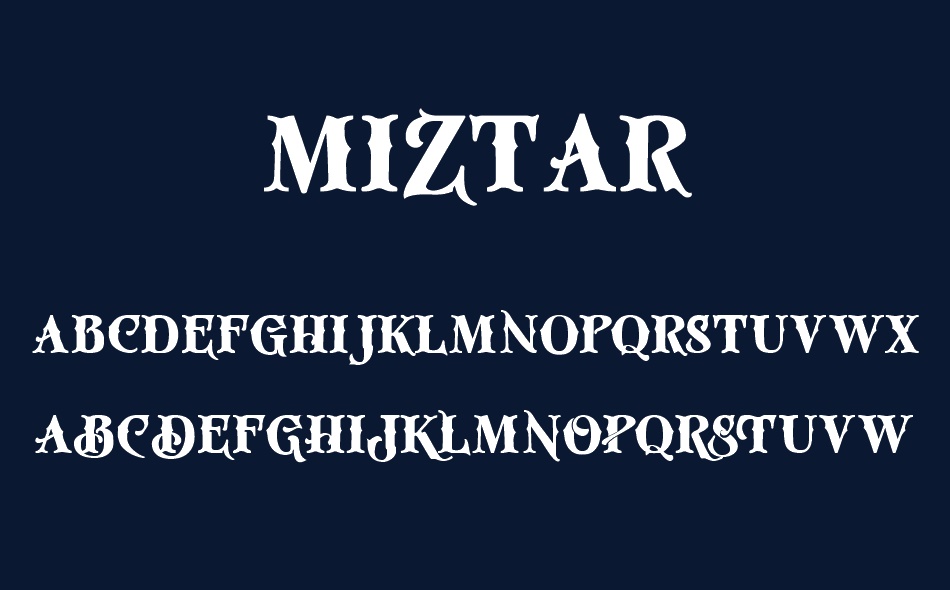 Miztar font