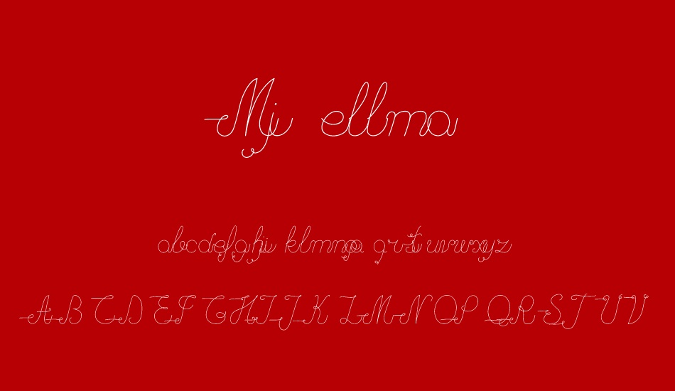 Mjellma font