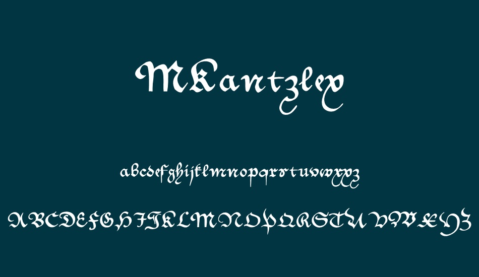 MKantzley font