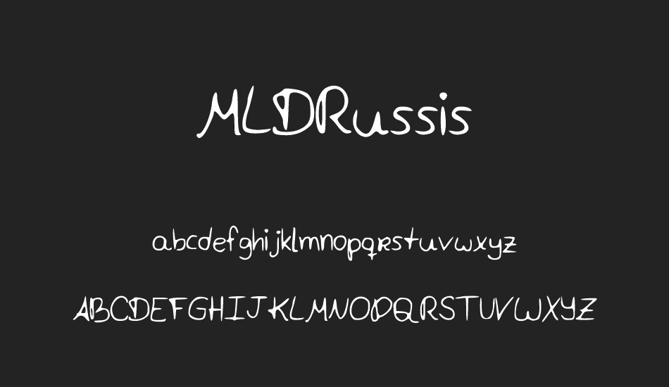 MLDRussis font