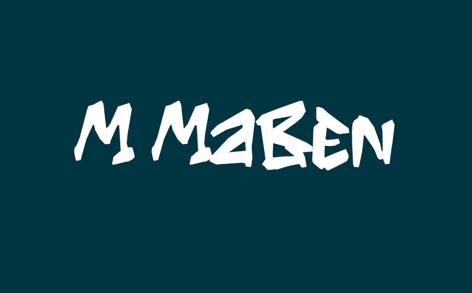 M Maben font big