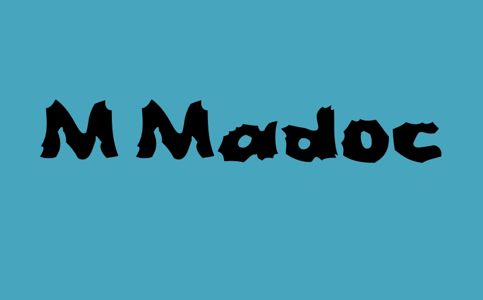 M Madoc font big
