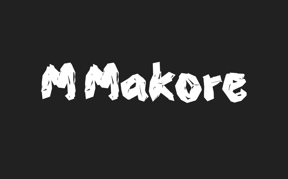 M Makore font big