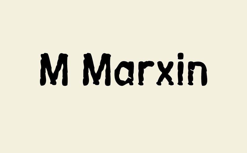 M Marxin font big