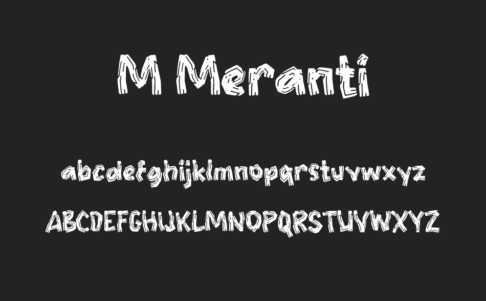 M Meranti font