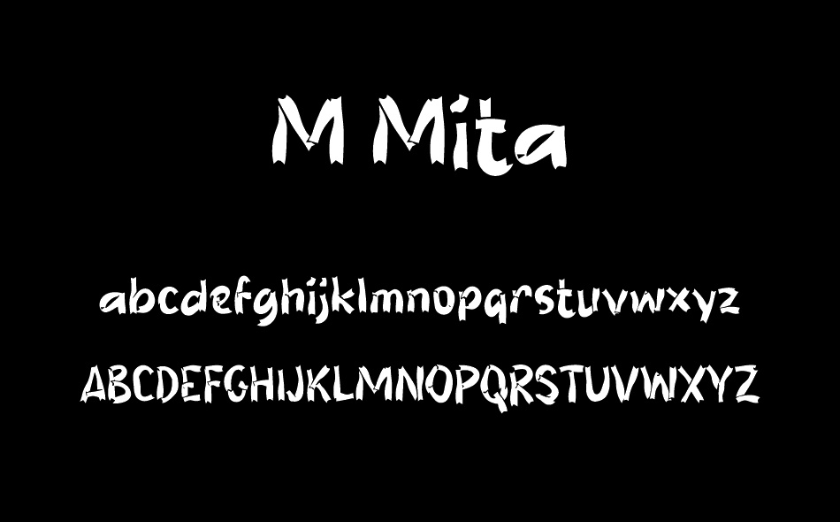 M Mita font