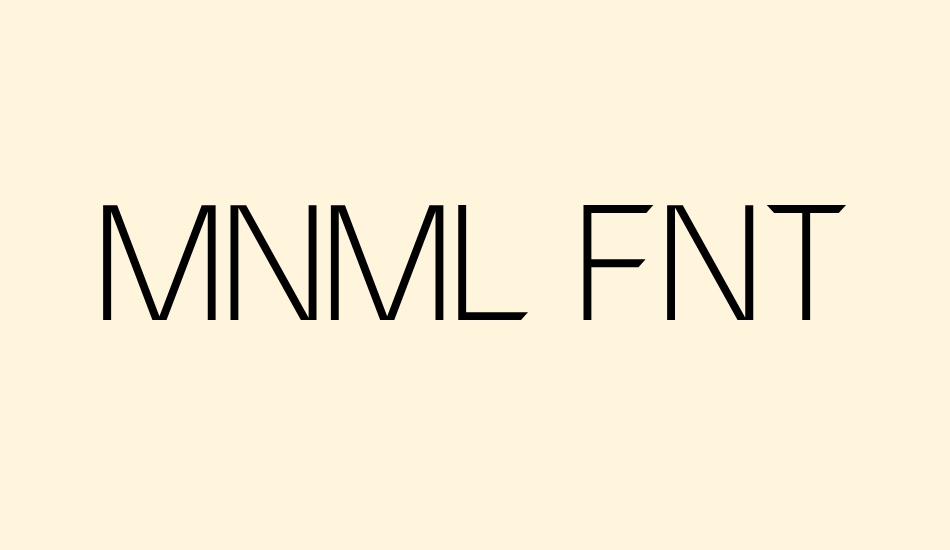 MNML FNT font big