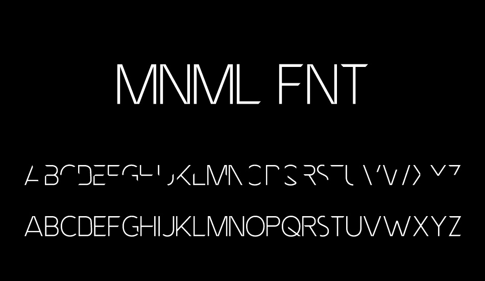 MNML FNT font