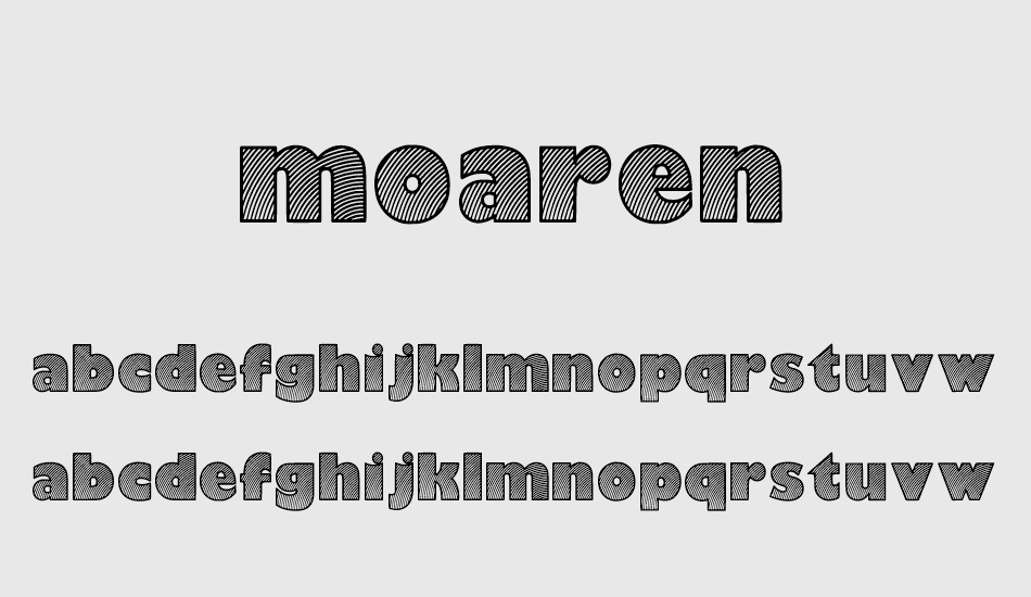 moaren font