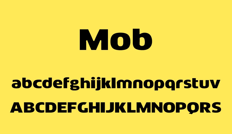 Mob font
