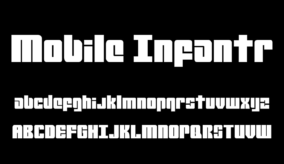 Mobile Infantry font