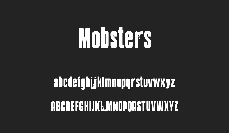 Mobsters font