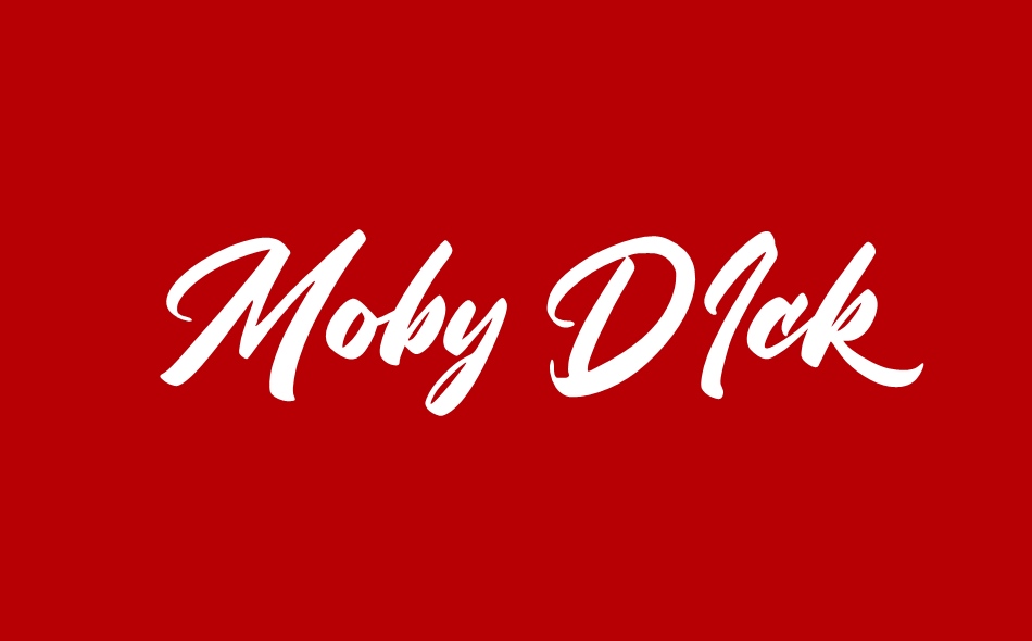 Moby Dick font big