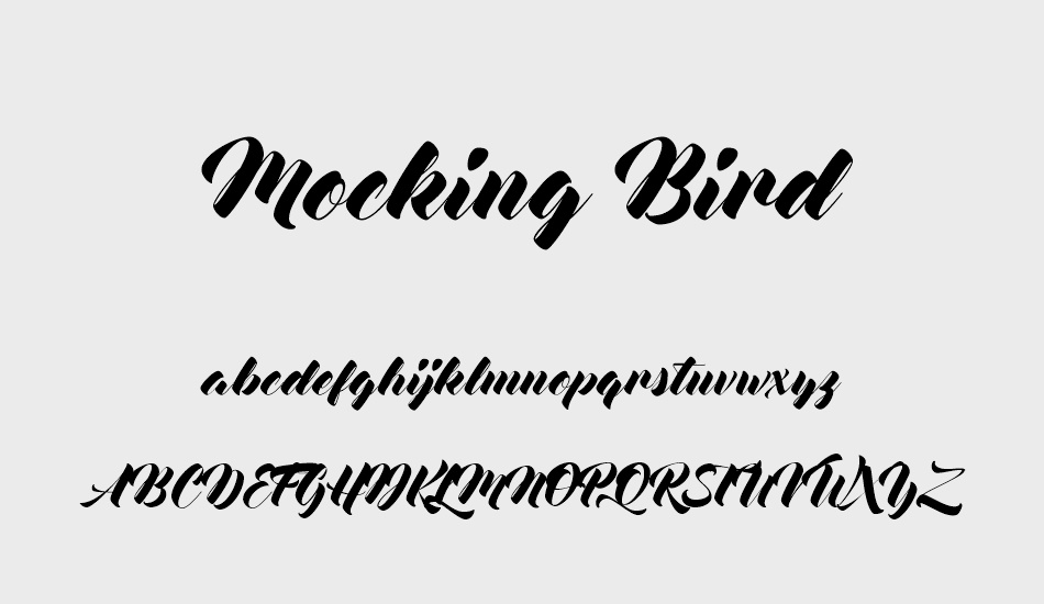 Mocking Bird font