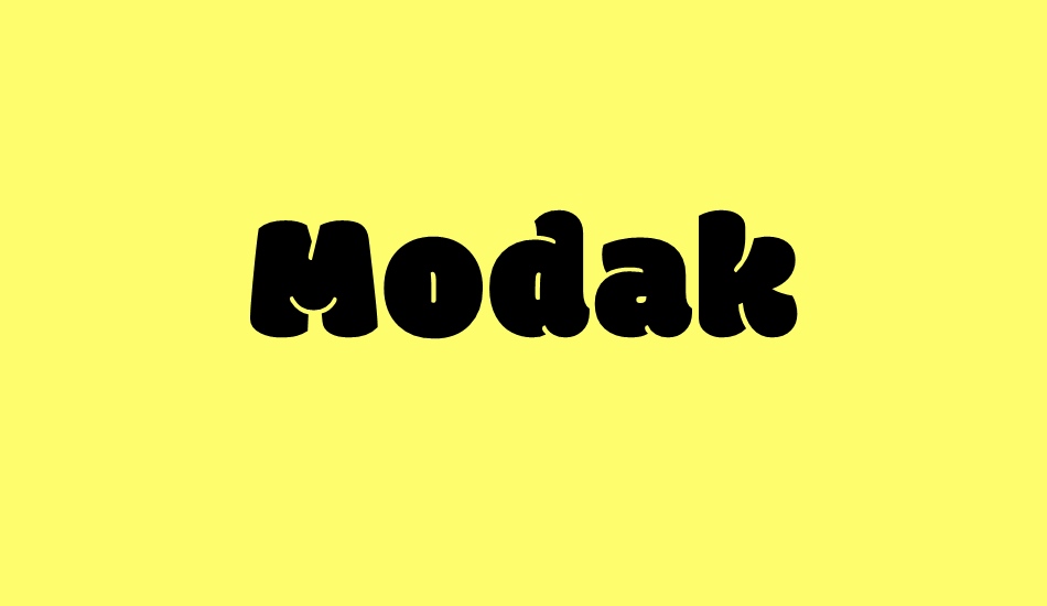 modak font big