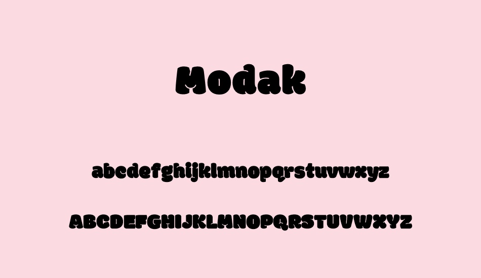 modak font