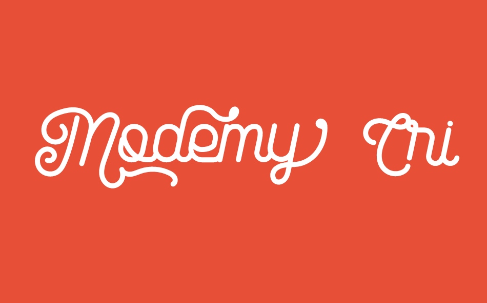 Modemy font big