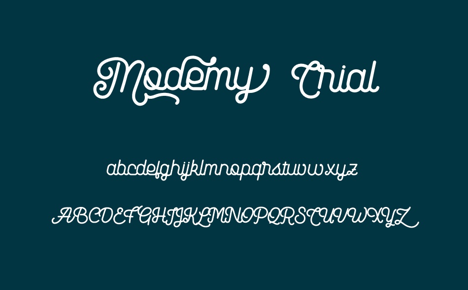 Modemy font