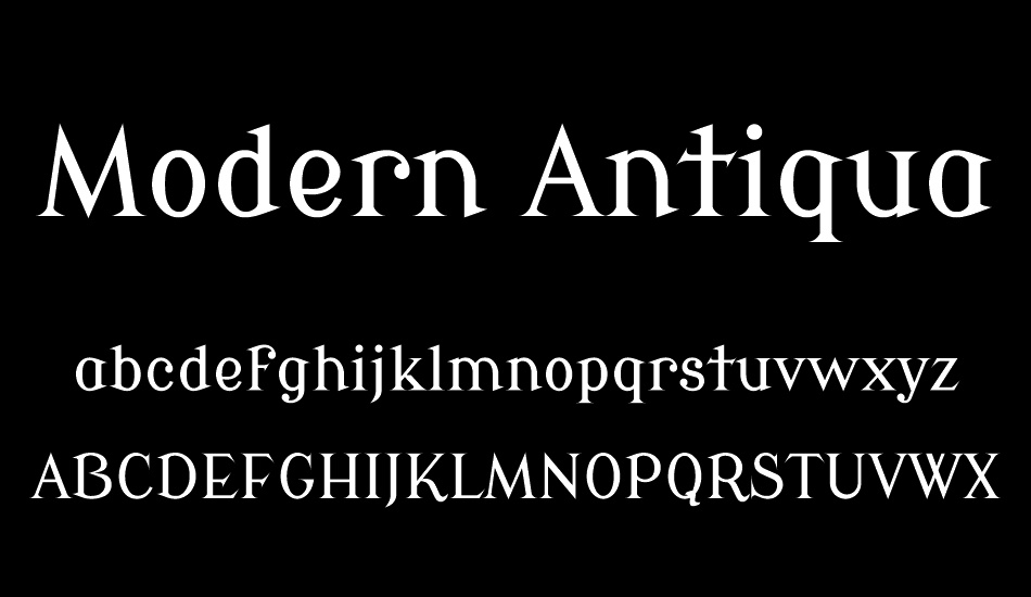 Modern Antiqua font