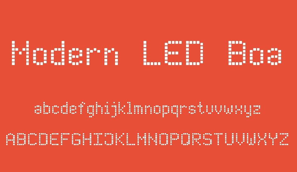 Modern LED Board-7 font