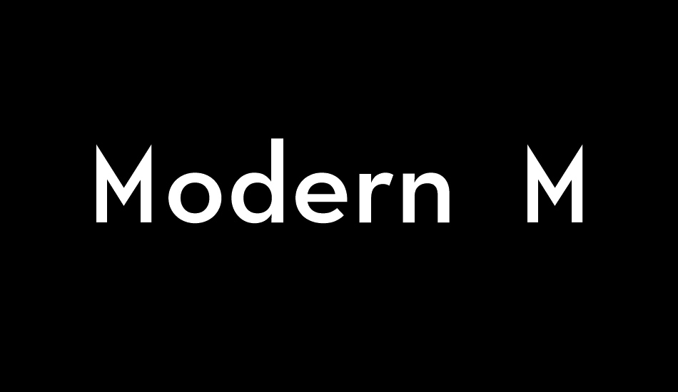 Modern M font big