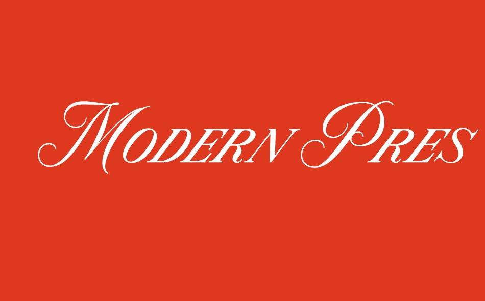 Modern Prestige font big