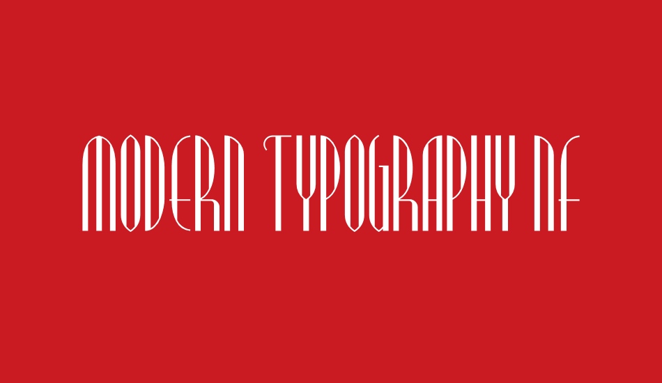 Modern Typography NF font big