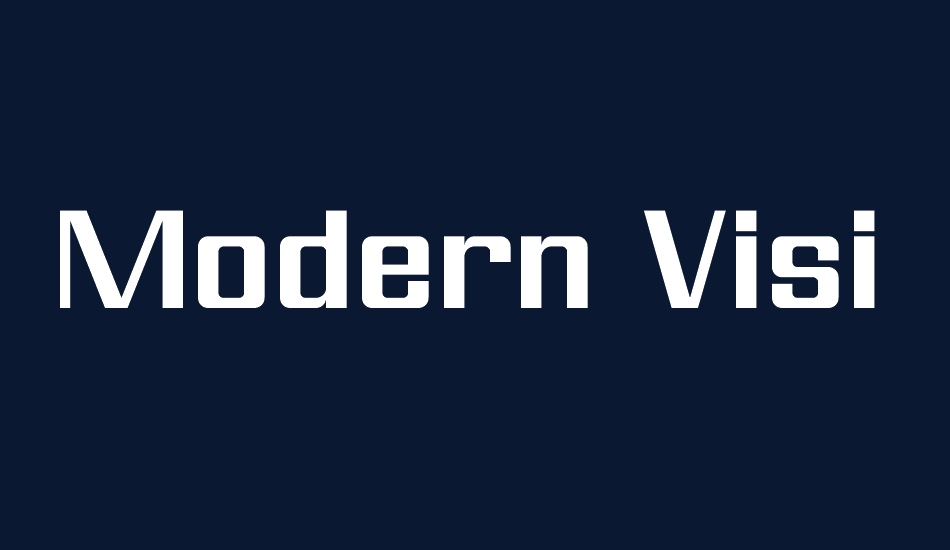 Modern Vision font big