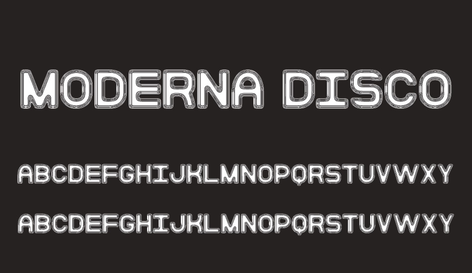 Moderna Disco St font