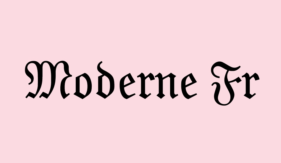 Moderne Fraktur font big