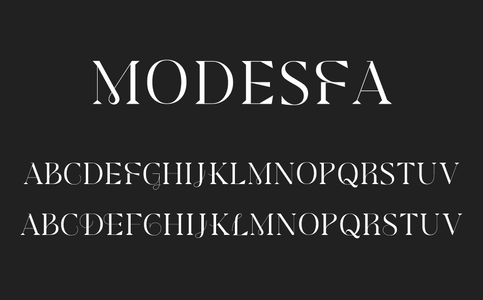 Modesfa font
