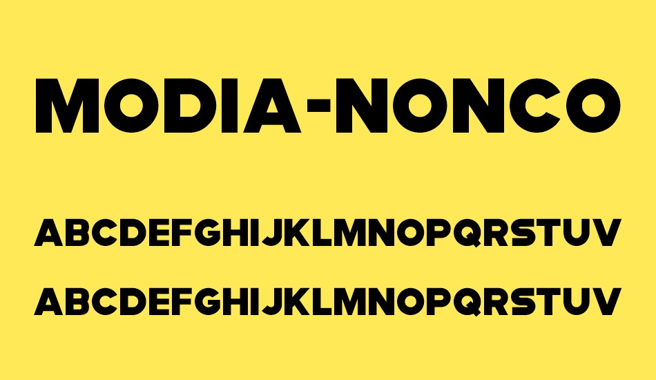 Modia-NonCommercial font