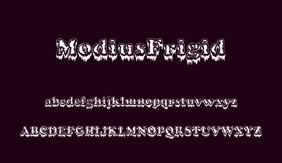 modiusfrigid font