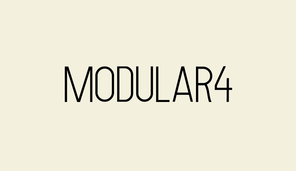 MODULAR4 font big