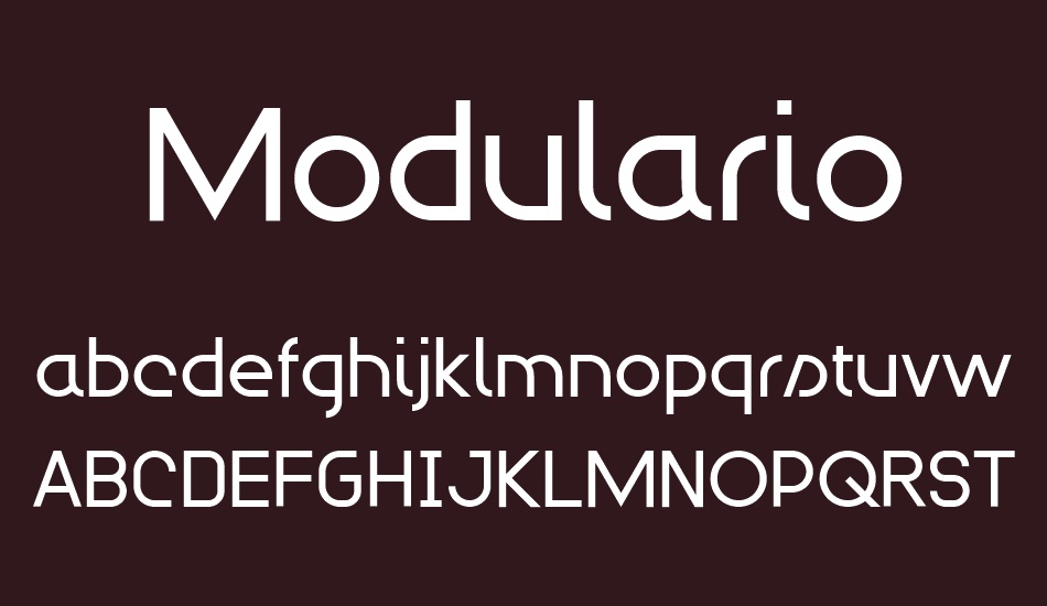 Modulario font