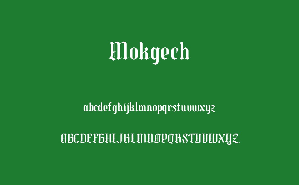 Mokgech font