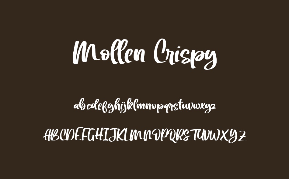 Mollen Crispy font