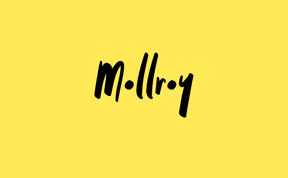 Mollroy font big