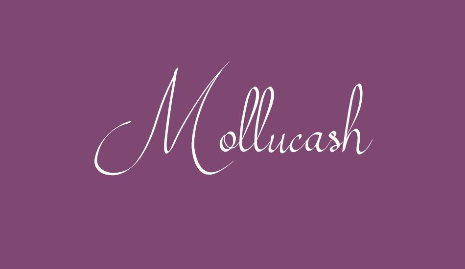 Mollucash font big