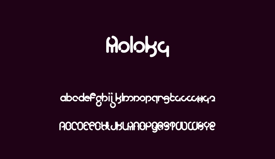 Moloky font