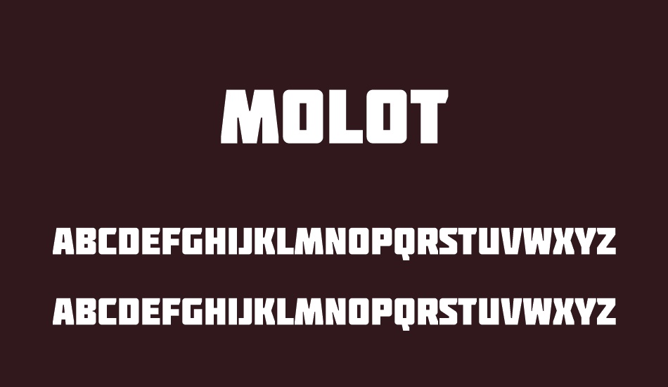 Molot font