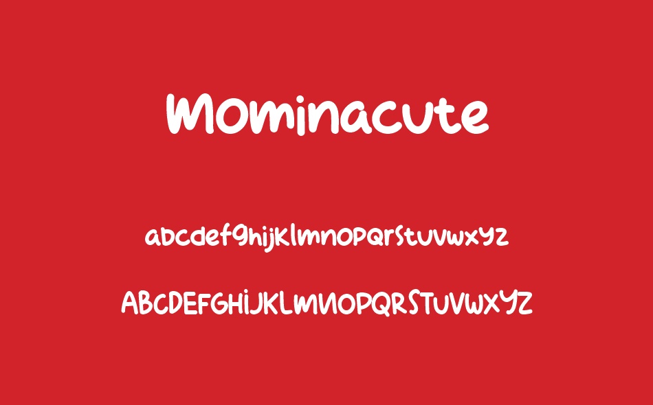 Mominacute font