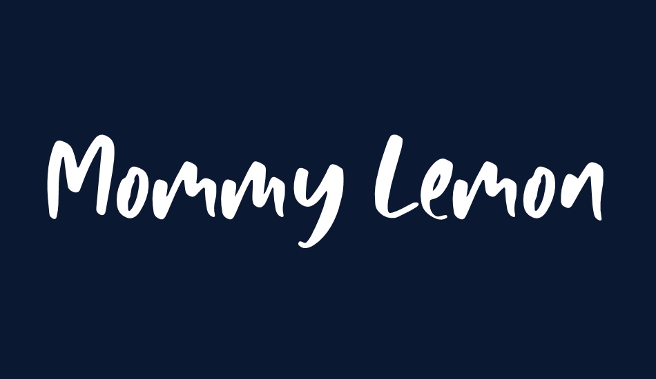 Mommy Lemon font big