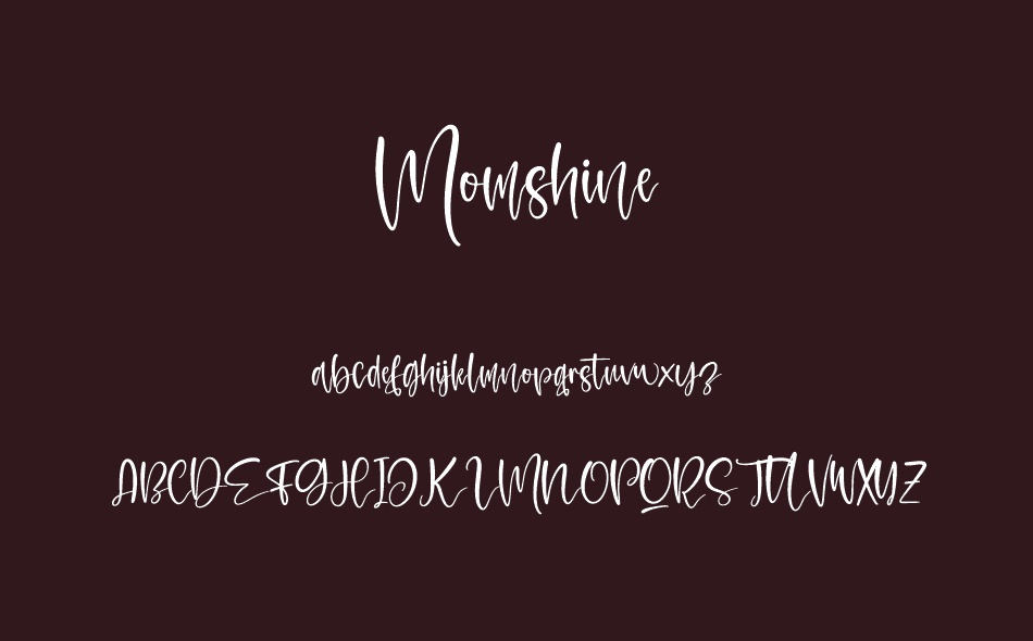 Momshine font