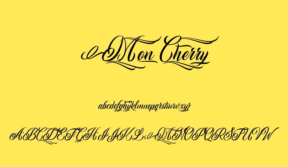 mon-cherry-personal-use font