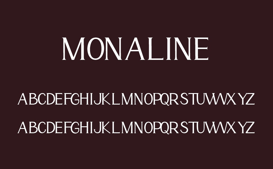 Monaline font