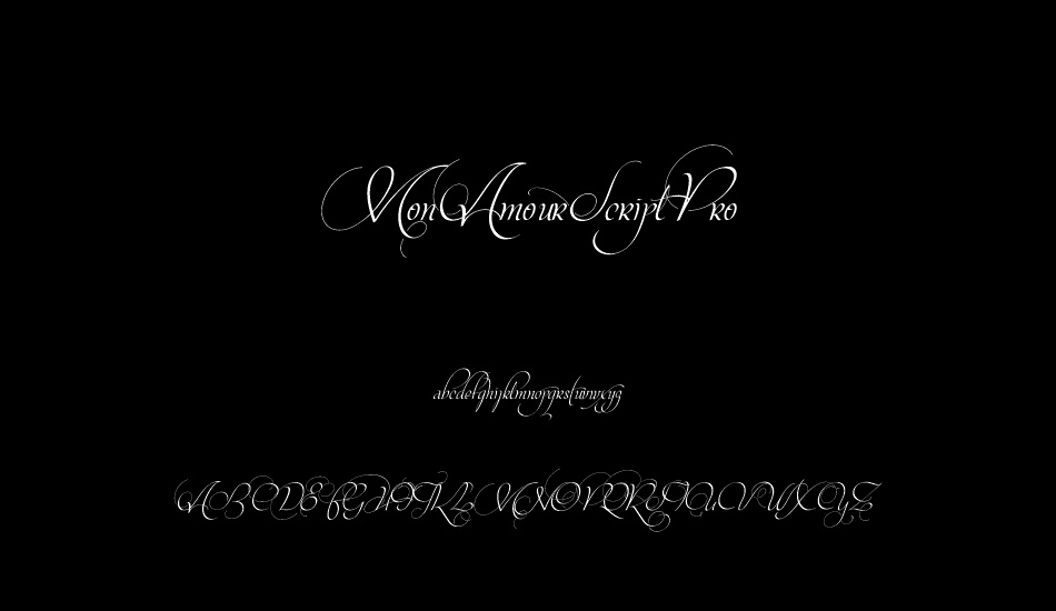 MonAmourScriptPro font