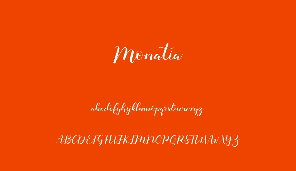 Monatia Regular font