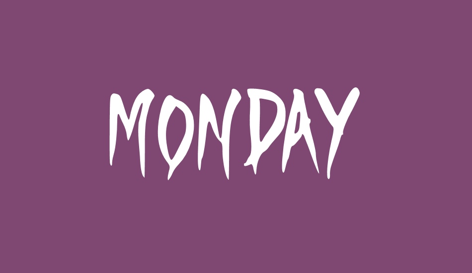 monday font big