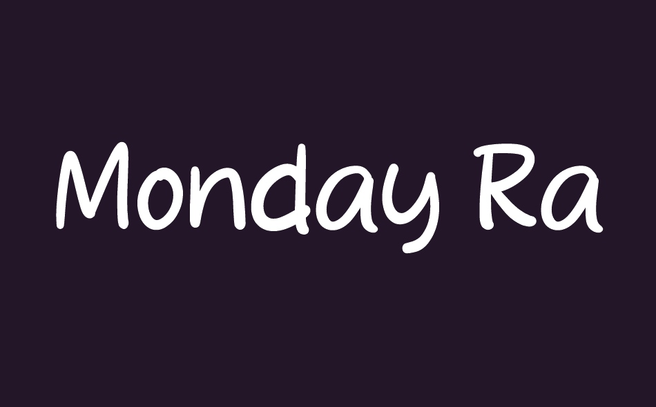 Monday Ramen font big